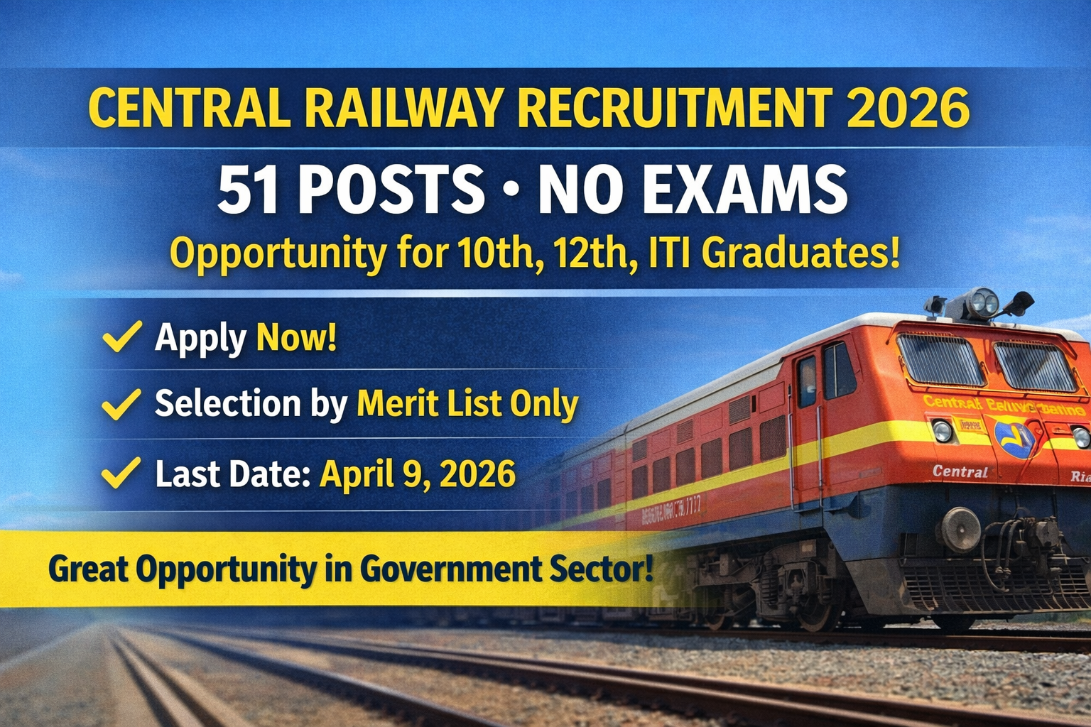 Central Railway Recruitment 2026