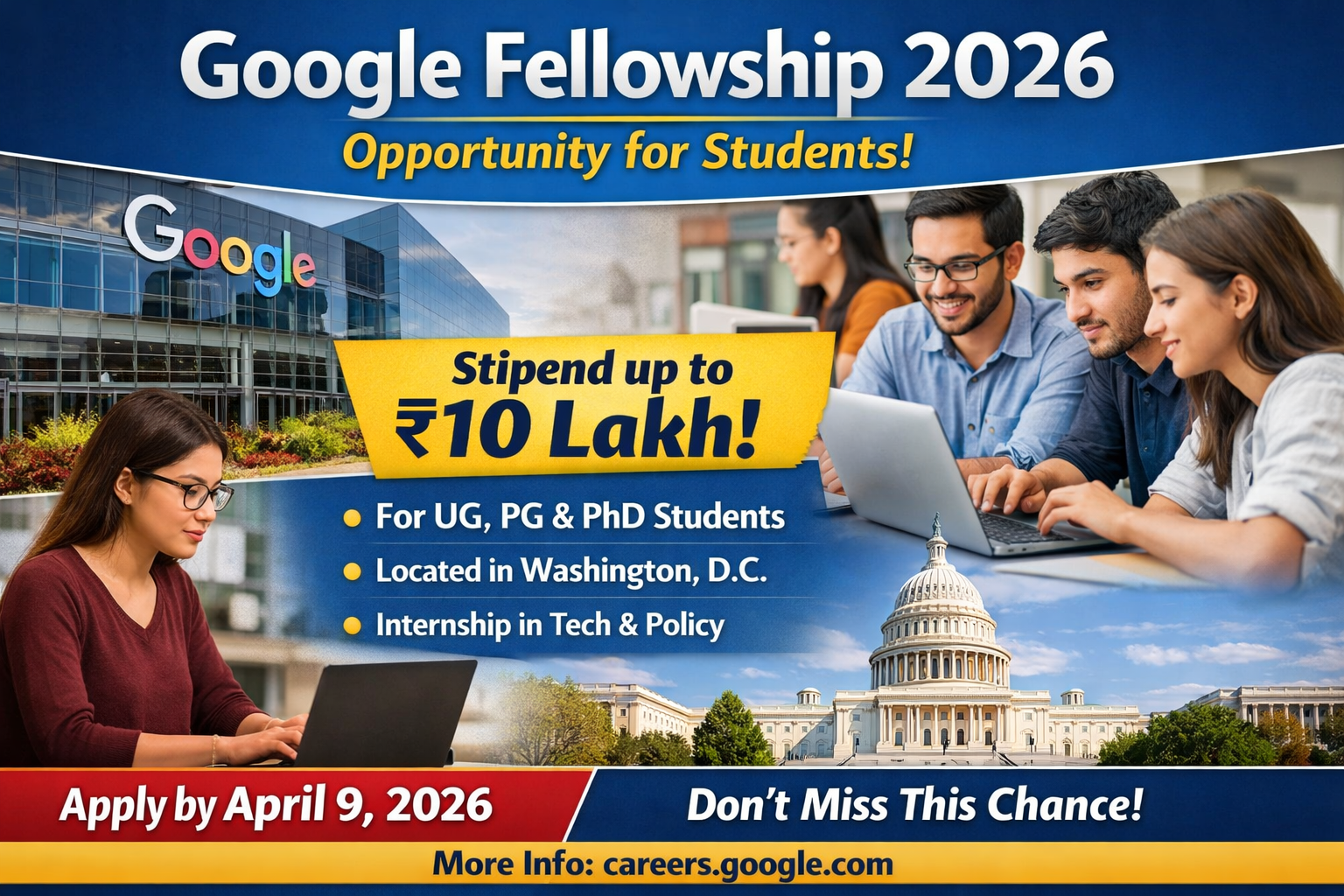 Google Fellowship 2026 application poster