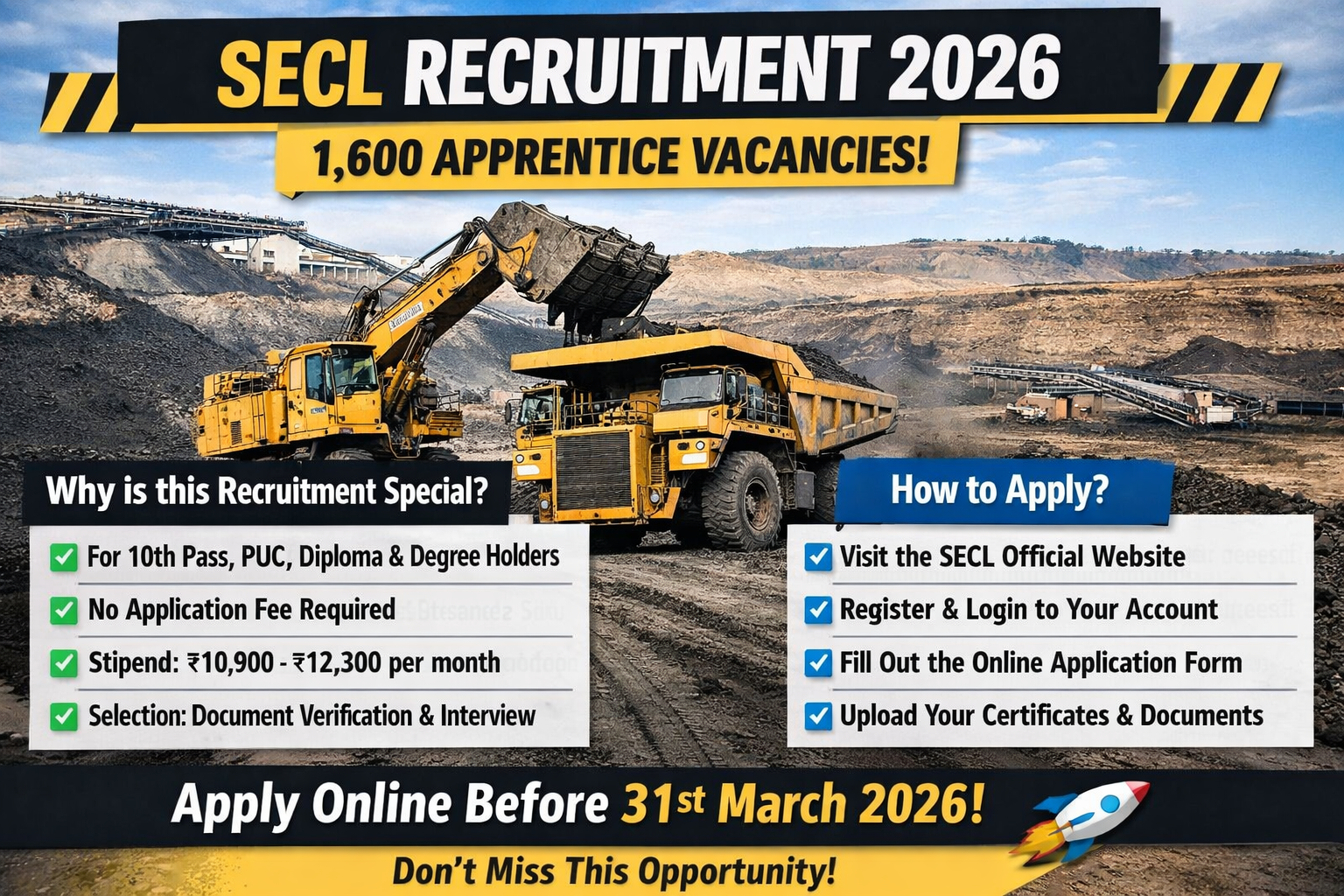 SECL Recruitment 2026: Apply Now!
