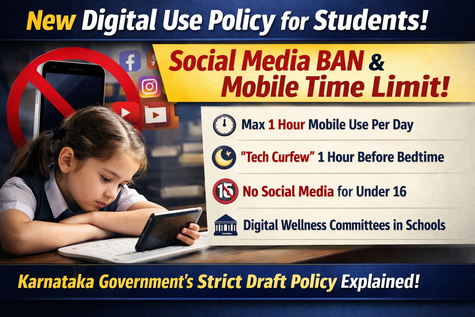 Karnataka's new student digital policy