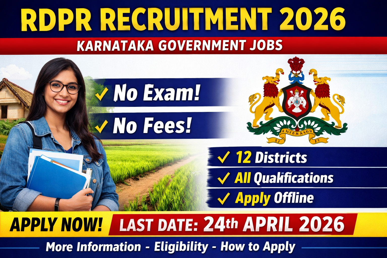 RDPR Recruitment 2026 Karnataka promotion