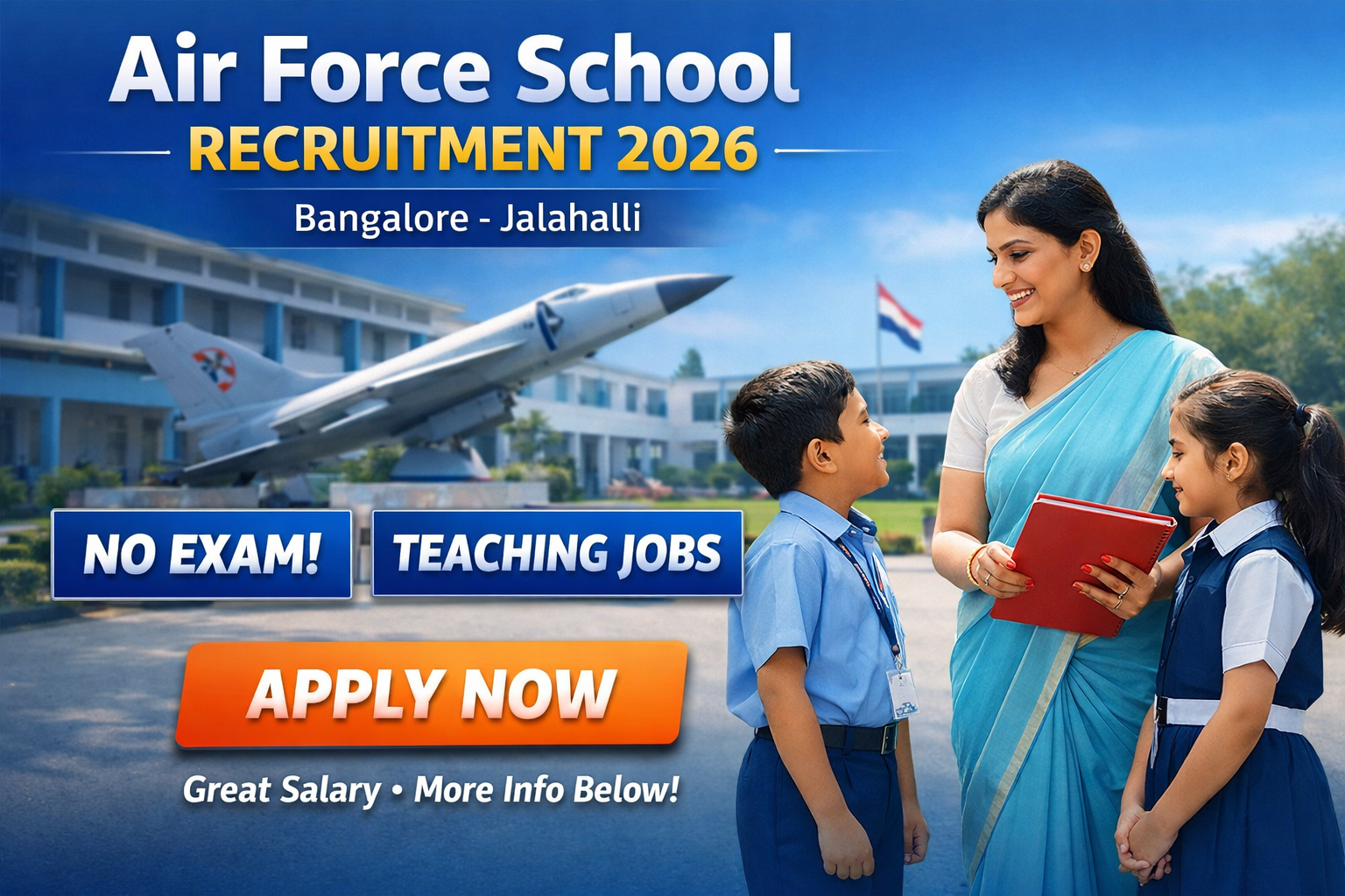 Air Force School recruitment banner 2026