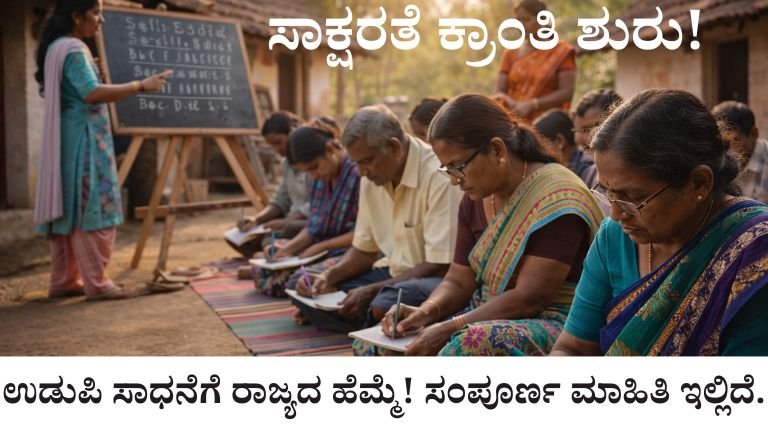ಸಾಕ್ಷರತೆ ಕ್ರಾಂತಿ ಶುರು!